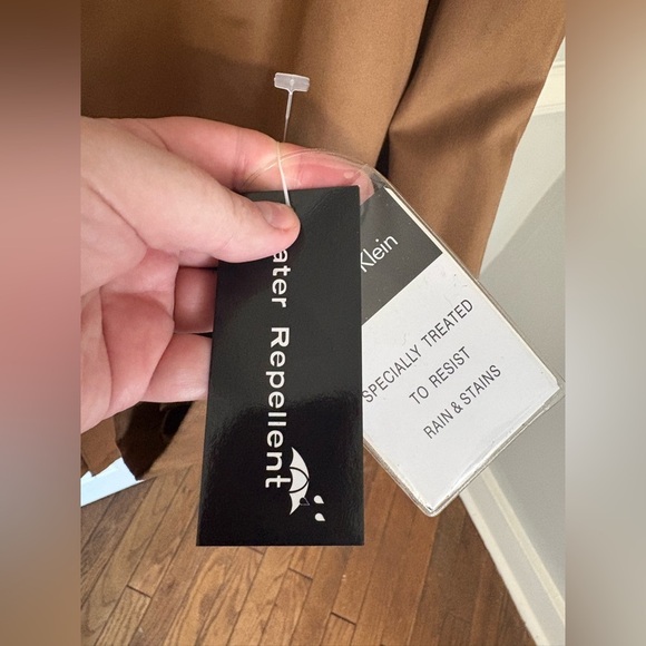 Calvin Klein Men’s Faux Suede Waterproof Winter Coat in Acorn Brown Size 46L - Picture 5 of 14